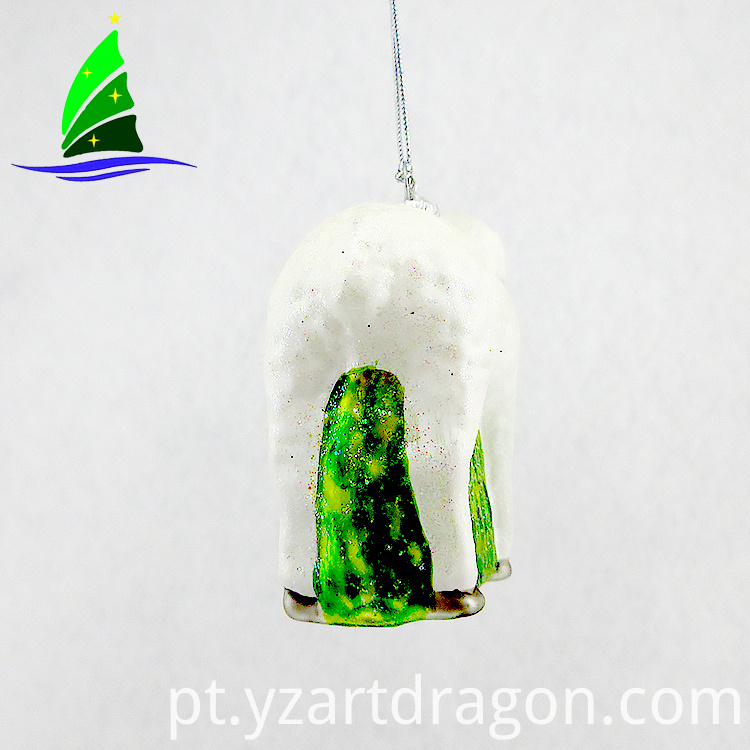 Enfeites de Natal de vidro claro Clear Glass Christmas Ornaments